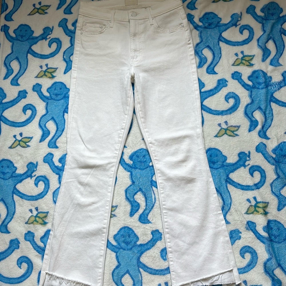 MOTHER the insider crop step fray jeans